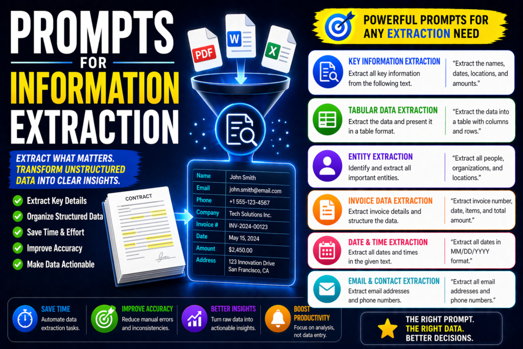 prompts for information extraction examples