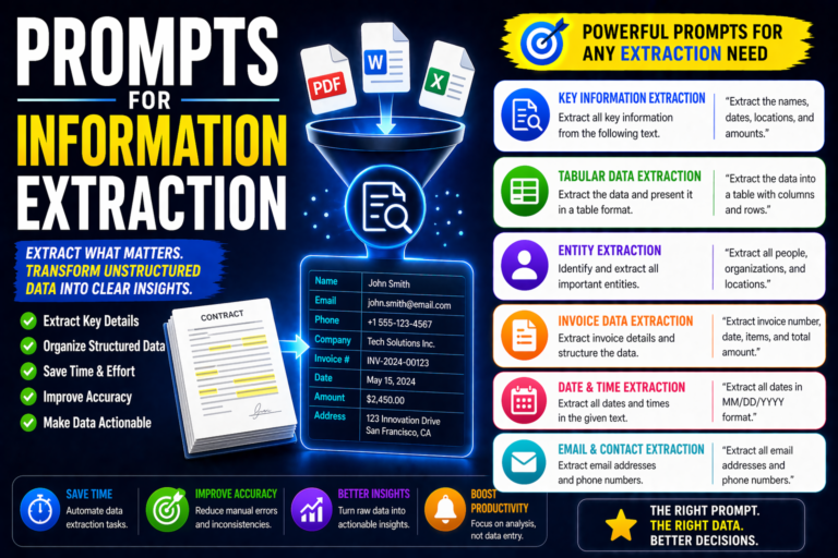 prompts for information extraction examples