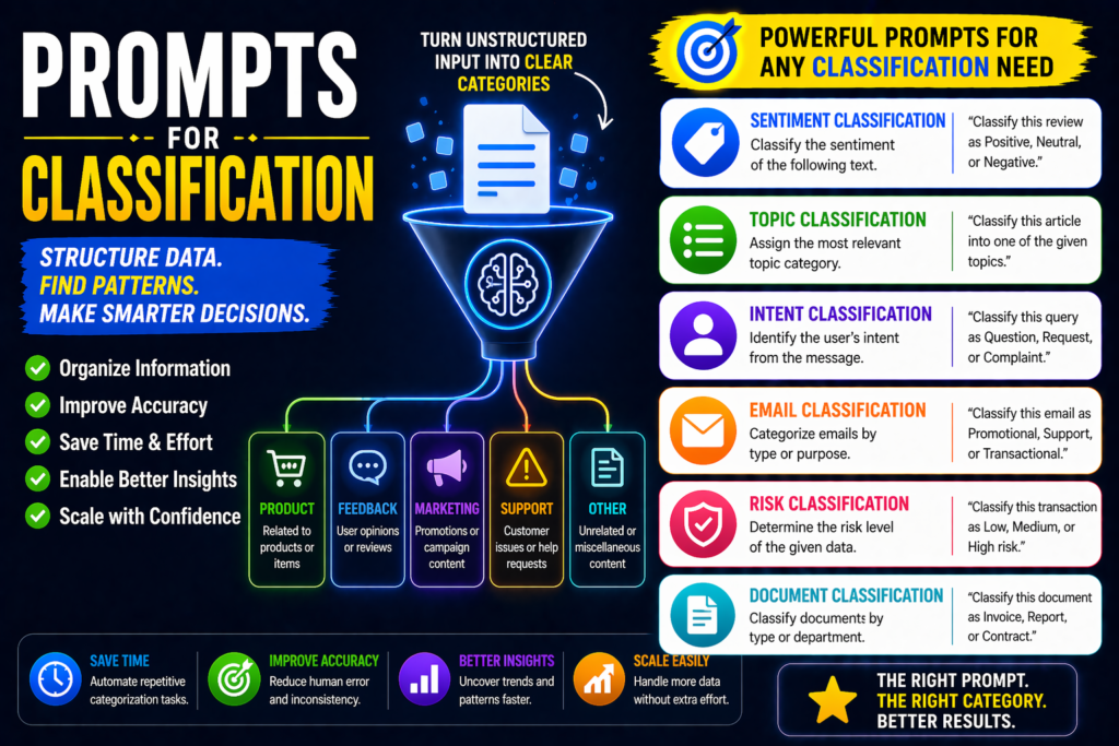 prompts for classification examples