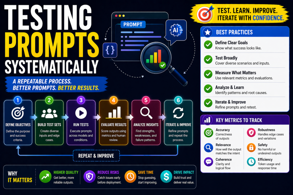 testing prompts systematically dashboard