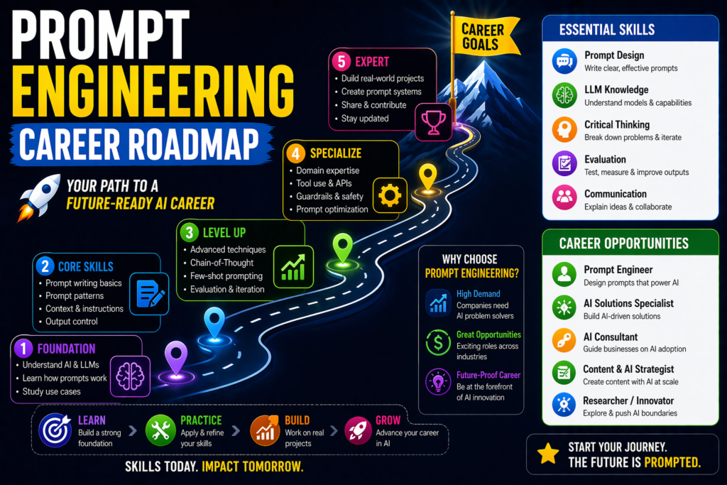 prompt engineering career roadmap guide