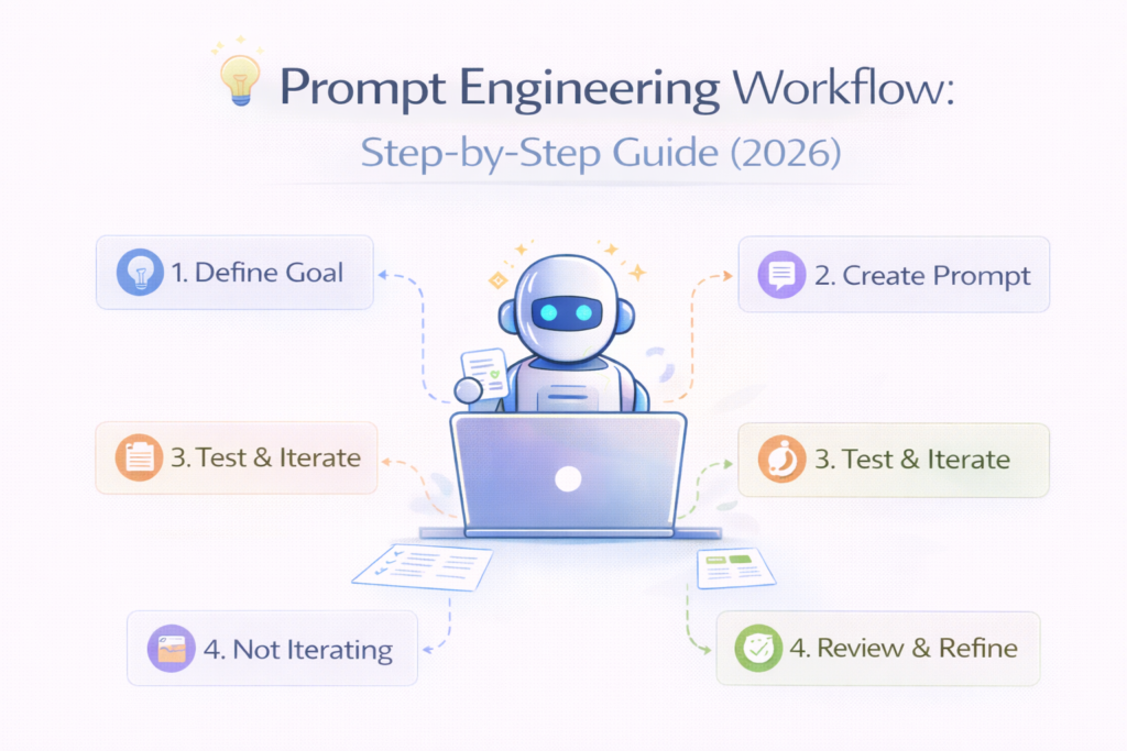 prompt engineering workflow steps diagram