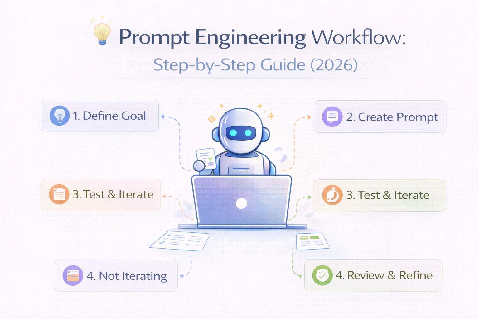 prompt engineering workflow steps diagram