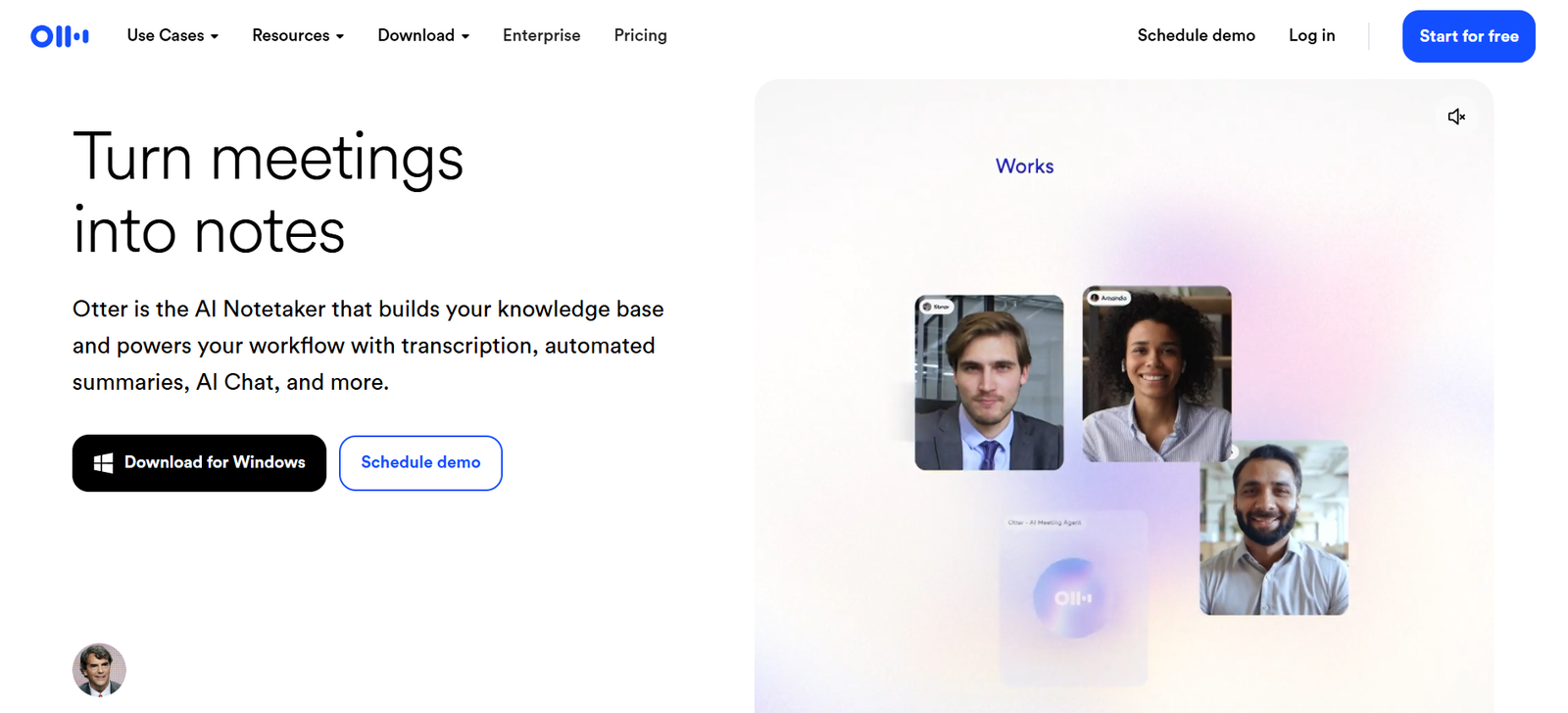 budget ai tools for small businesses workflow: otter