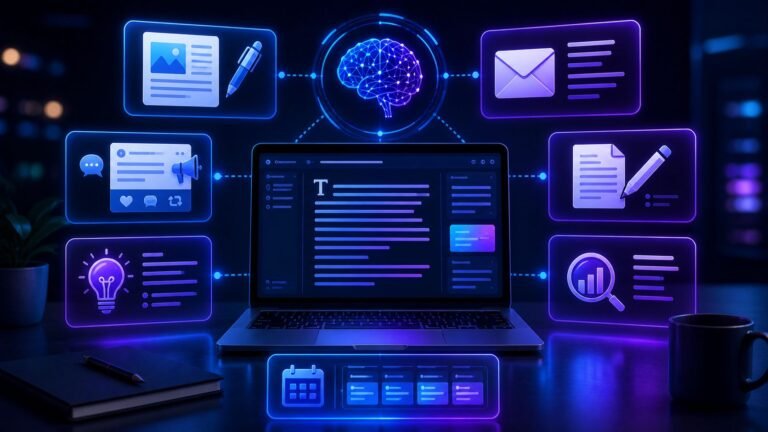 AI writing tools and LLMs for blogs, emails, and content creation
