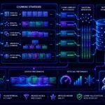 Chunking strategies for RAG visual showing semantic chunking, embeddings, vector databases, and AI retrieval optimization