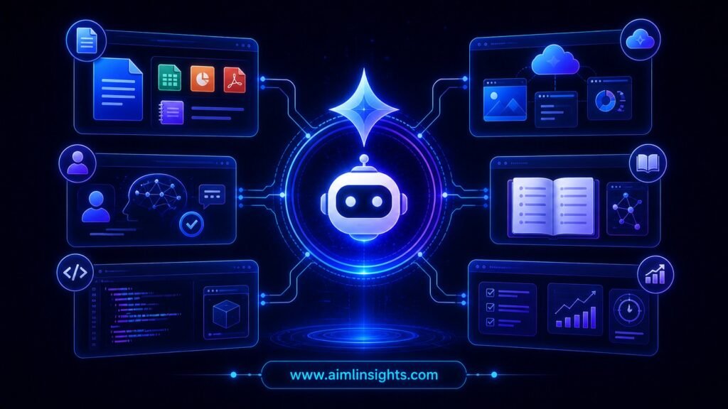 Google Gemini AI updates explained across files workspace personalization research and productivity