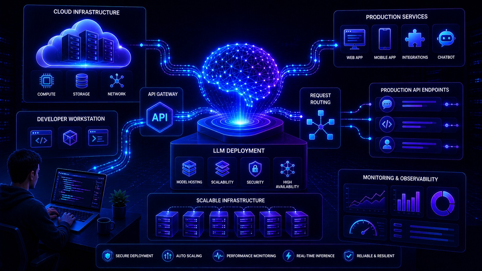 LLM Deployment Basics: Cloud, APIs & Production Guide » AIML Insights