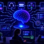LLM for customer support explained: LLM customer support visual showing AI chat assistance, help desk automation, ticket handling, and service workflows