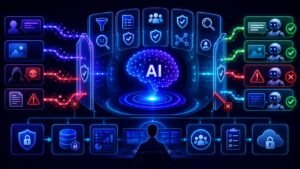 LLM Guardrails Explained: LLM guardrails visual showing safer AI systems with filtering, validation, policy checks, and human oversight