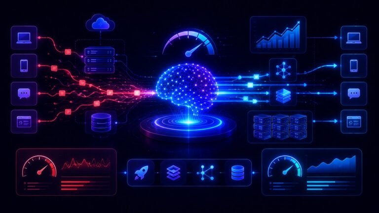 LLM latency optimization showing faster AI response pipelines and performance improvements