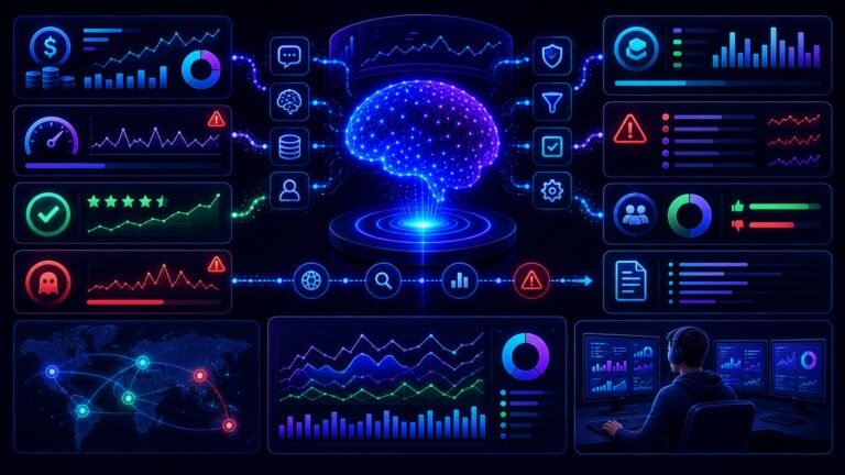 LLM observability dashboard tracking cost, quality, latency, hallucinations, and production performance