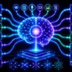Multimodal AI explained simply: Multimodal AI explained visually with text, images, audio, video, documents, charts, and AI reasoning connected in one intelligent system