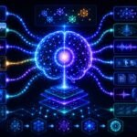 Multimodal AI for beginners visual showing text, images, audio, video, documents, charts, and AI reasoning connected in one intelligent system