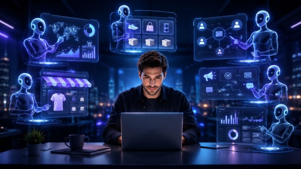 New AI agent helping one person run a small business with sourcing marketing and operations automation
