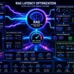 RAG latency optimization architecture showing vector databases, semantic retrieval acceleration, caching systems, and AI inference optimization