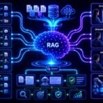 RAG use cases visual showing enterprise AI retrieval systems, document search, customer support AI, and grounded intelligent assistants