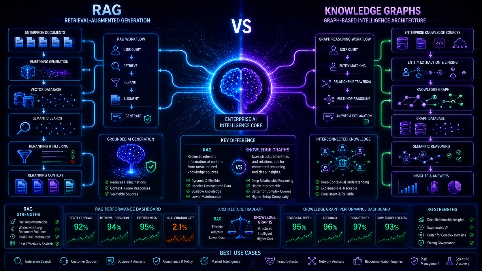 RAG vs Knowledge Graphs: Complete Enterprise AI Guide » AIML Insights
