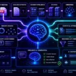 RAG with PDFs architecture showing semantic document retrieval, vector databases, embeddings, and grounded AI generation