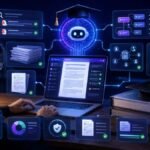 best AI tools for thesis: AI thesis research dashboard showing literature review, paper summaries, citation management, academic writing, and source verification workflow