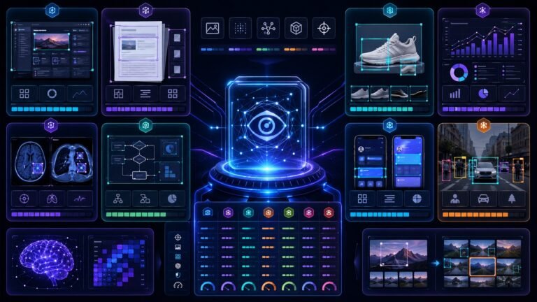 1. Best image understanding models comparison dashboard showing OCR, document analysis, screenshots, charts, visual reasoning, and AI vision scorecards