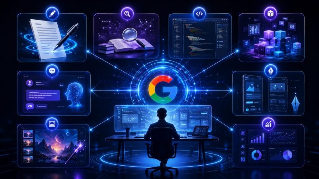 Free Google AI tools: Eight free Google AI tools for writing research coding app design and image generation