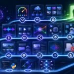 Multimodal AI roadmap career visual showing skills, projects, VLMs, document AI, audio, video, RAG, agents, evaluation, and career milestones