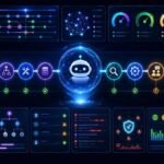 Observability for Agentic AI: Agentic AI observability dashboard showing traces, tool calls, memory events, retrieval, latency, cost, safety flags, and human review checkpoints