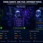 Agentic coding benchmark measuring tool use time tokens errors and task completion