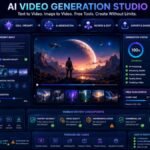 best AI tools for free video generation: AI video generation dashboard showing text-to-video, image-to-video, avatar clips, free credits, watermark checks, and export settings