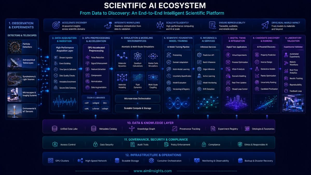 : NVIDIA scientific AI workflow from instruments and simulations to models and experiments